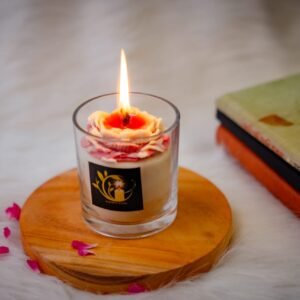 Peony Glass -Rose kiss